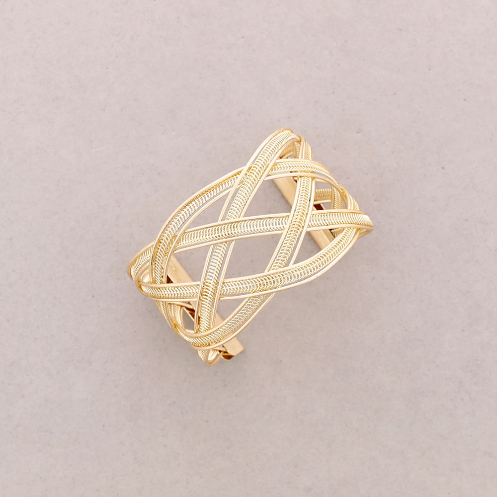 Vergoldetes geflochtenes Metallarmband