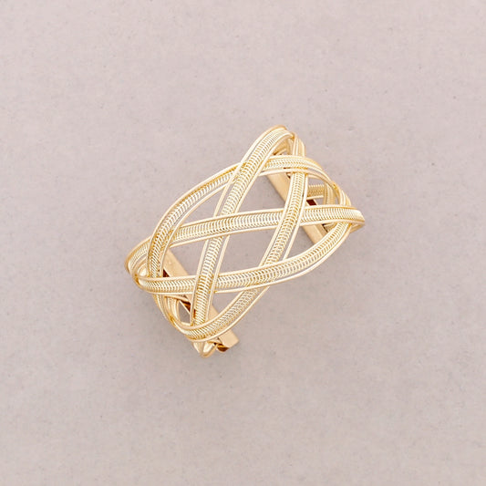 Vergoldetes geflochtenes Metallarmband