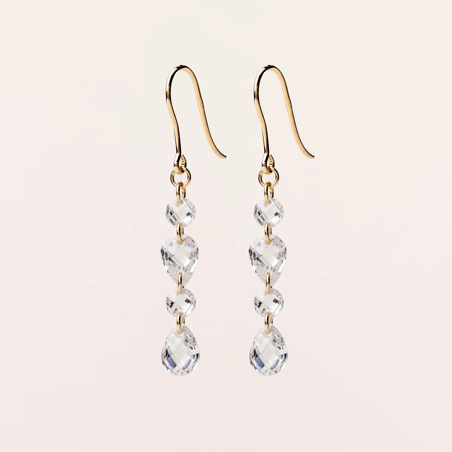 CAMILLE – Vergoldete Ohrringe aus 925er Sterling Silber mit Zirkonia