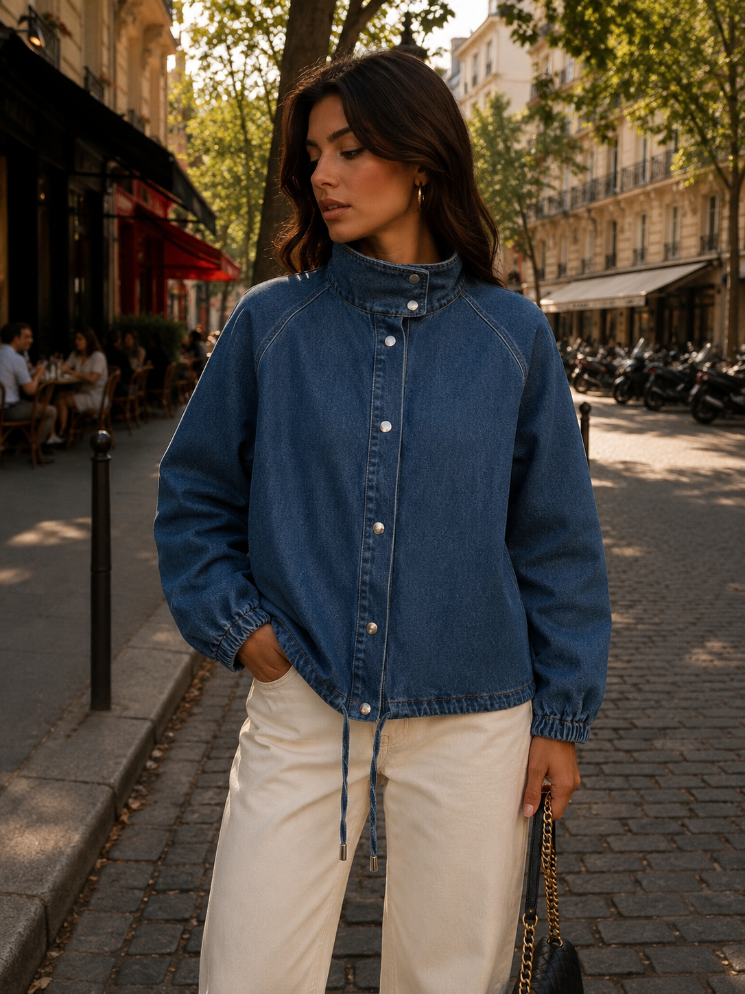 Jeansjacke aus Baumwolle – Moderner Denim-Look mit zeitloser Eleganz