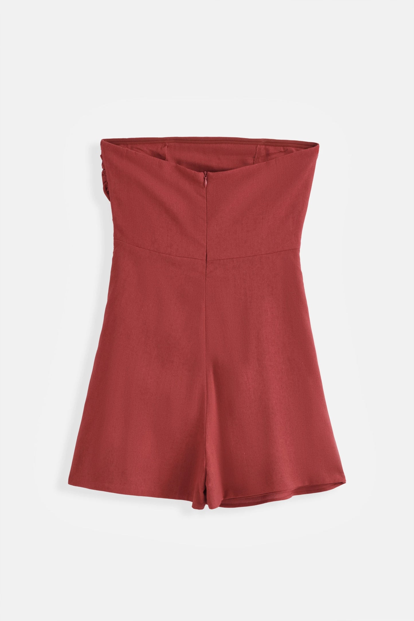BUSTIER-JUMPSUIT VALENTINA – Eleganter trägerloser Playsuit mit Wickeloptik
