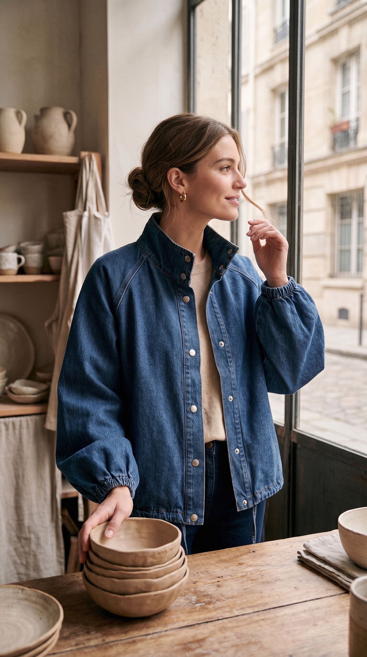 Jeansjacke aus Baumwolle – Moderner Denim-Look mit zeitloser Eleganz